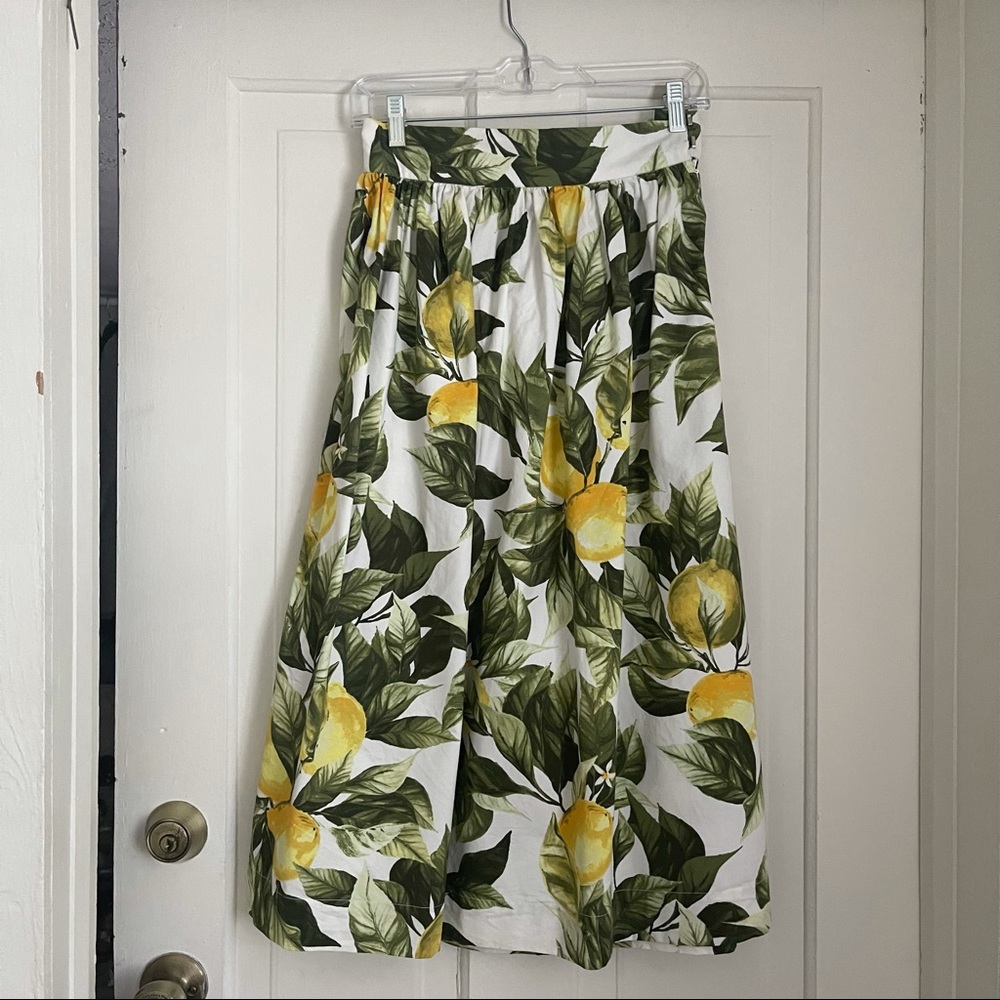 H&M lemon print skirt - worn once